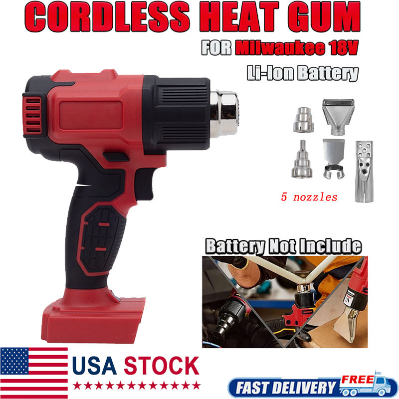 Cordless Heat Gun For Shrink Tubing - Cordless Heat Gun Compatible with Milwaukee