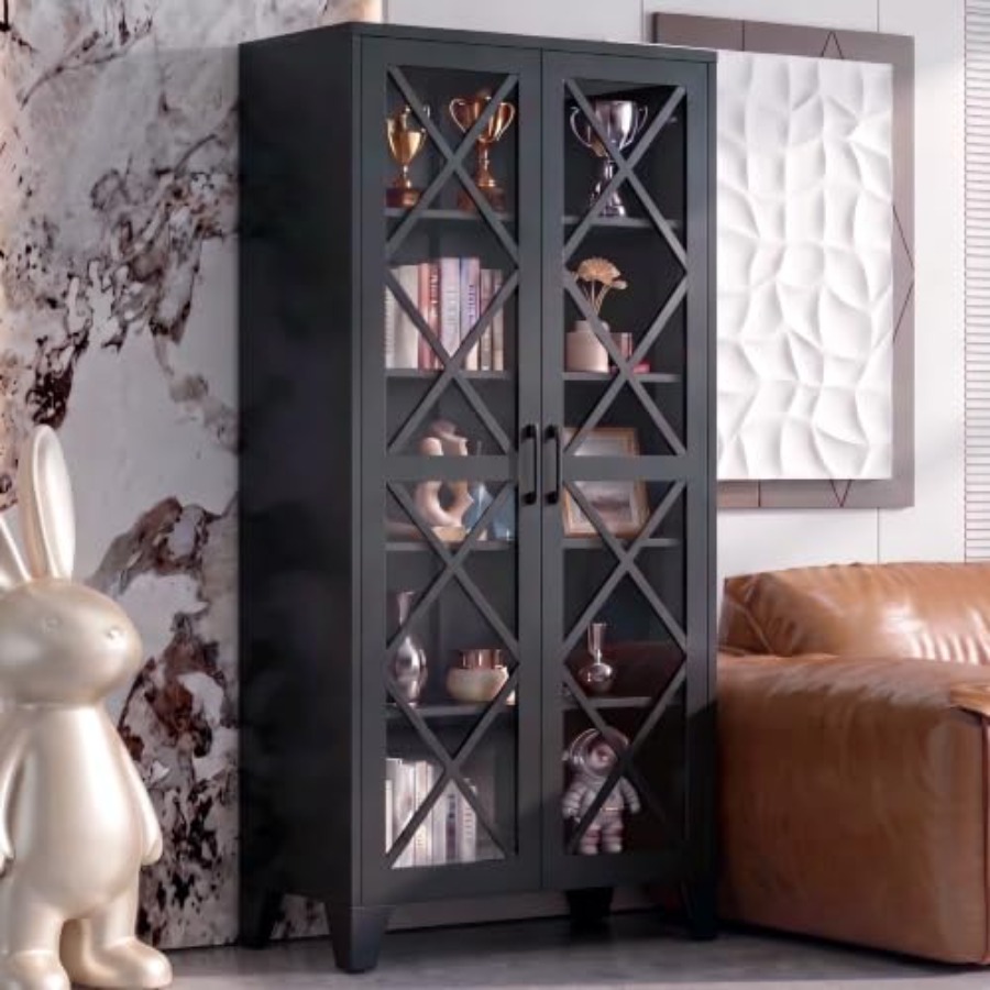 Hardware - 71 H Glass Display Cabinet for
