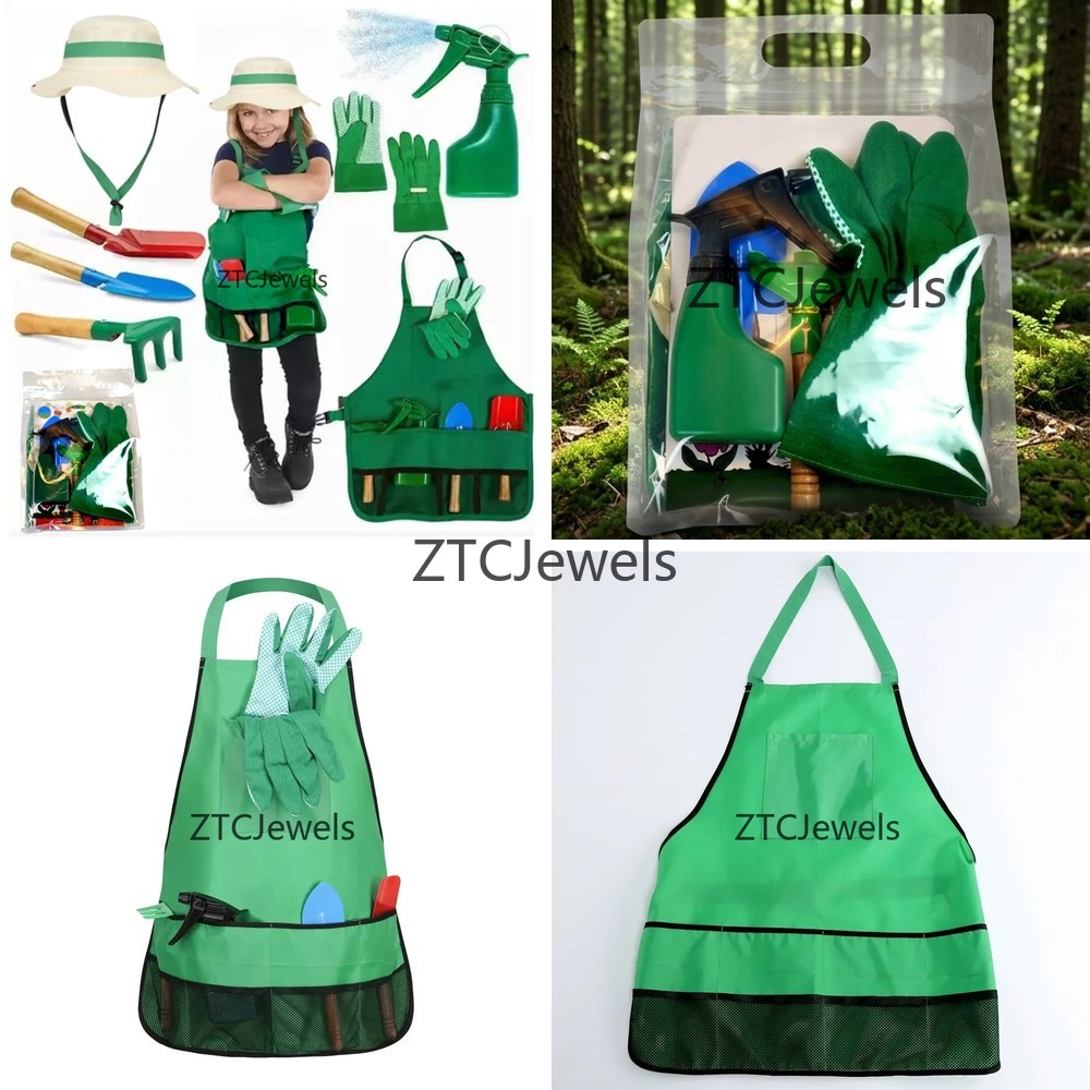 Garden Tools - Kids Garden Apron Tool Set with