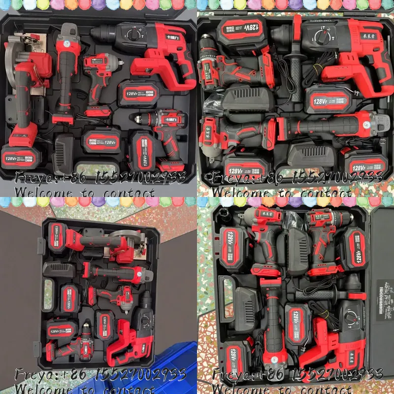 Brushless Angle Grinder Battery Powered - Brushless Power Tools 4-piece Multifunctional Set