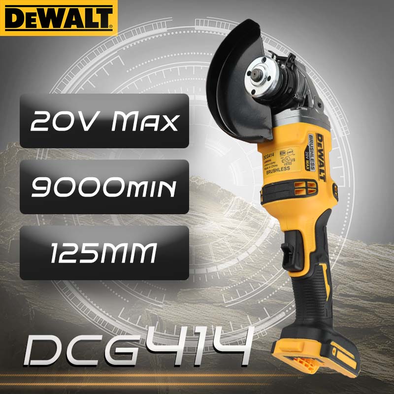 Brushless Angle Grinder Battery Powered - DEWALT DCG414 20V MAX Brushless Angle