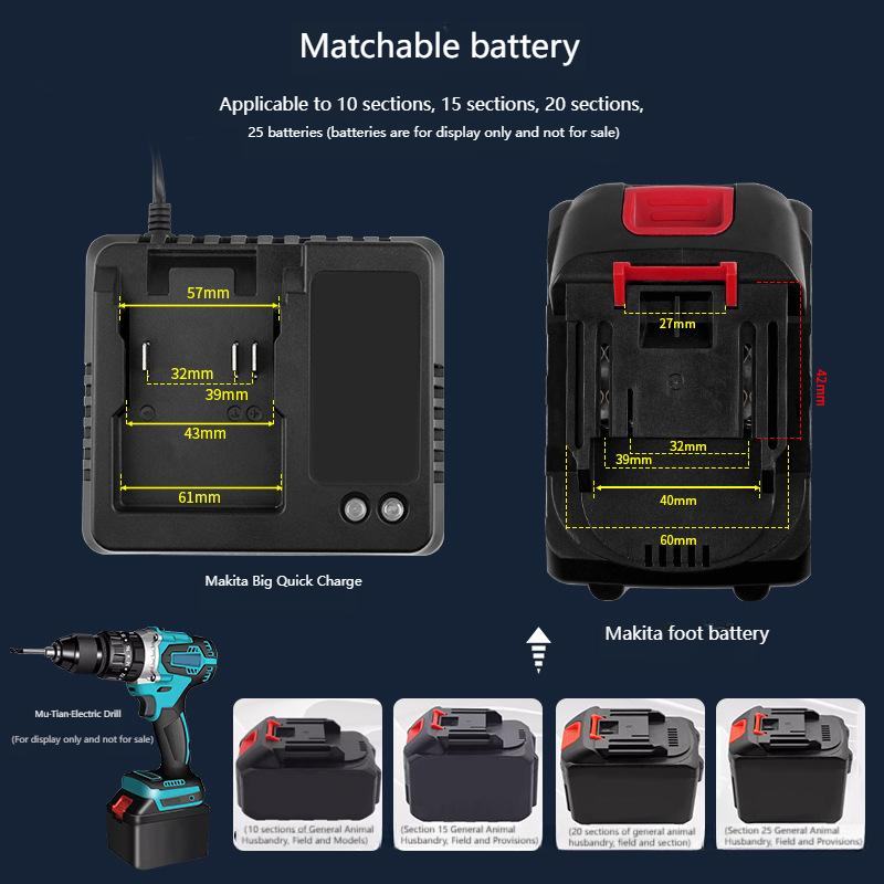 EU US 18V 21V Charger For Maki - Brushless Cordless Electric Drill 18V ulasan dan harga