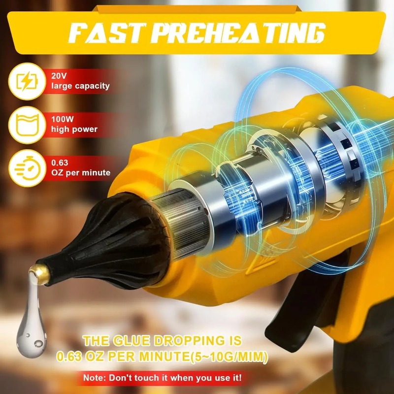Original Cordless Electric Han - Hot Melt Glue Gun Cordless ulasan dan harga