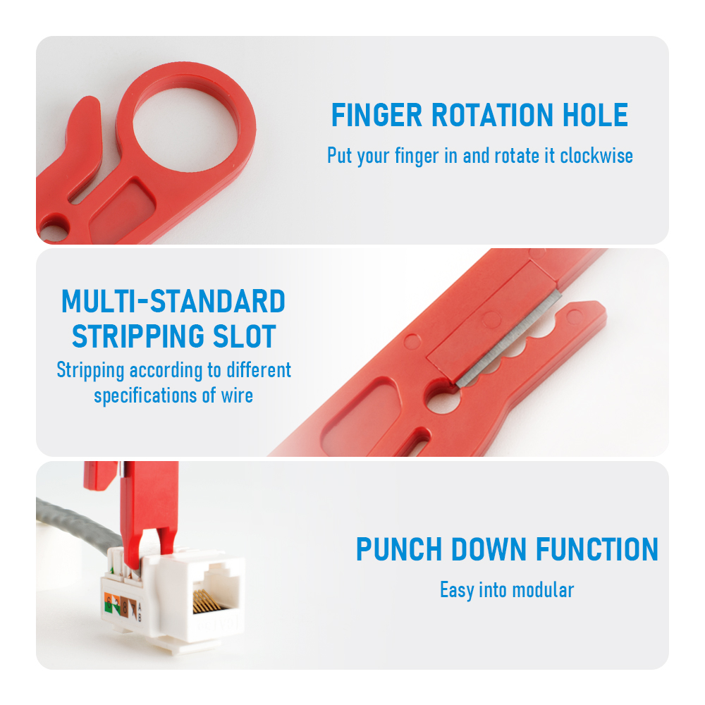 1-Pack / 3-Pack Wire Stripper  - Automatic Wire Stripper Cutter ulasan dan harga