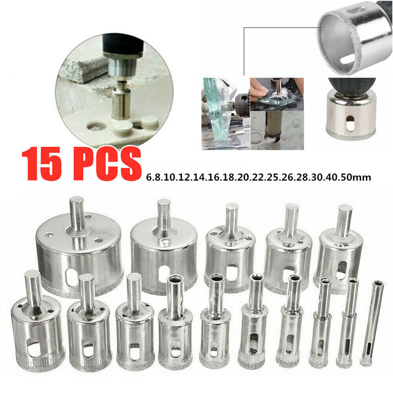 10/15pcs Set Tile drill bit Se - Reciprocating Saw Attachment Drill ulasan dan harga