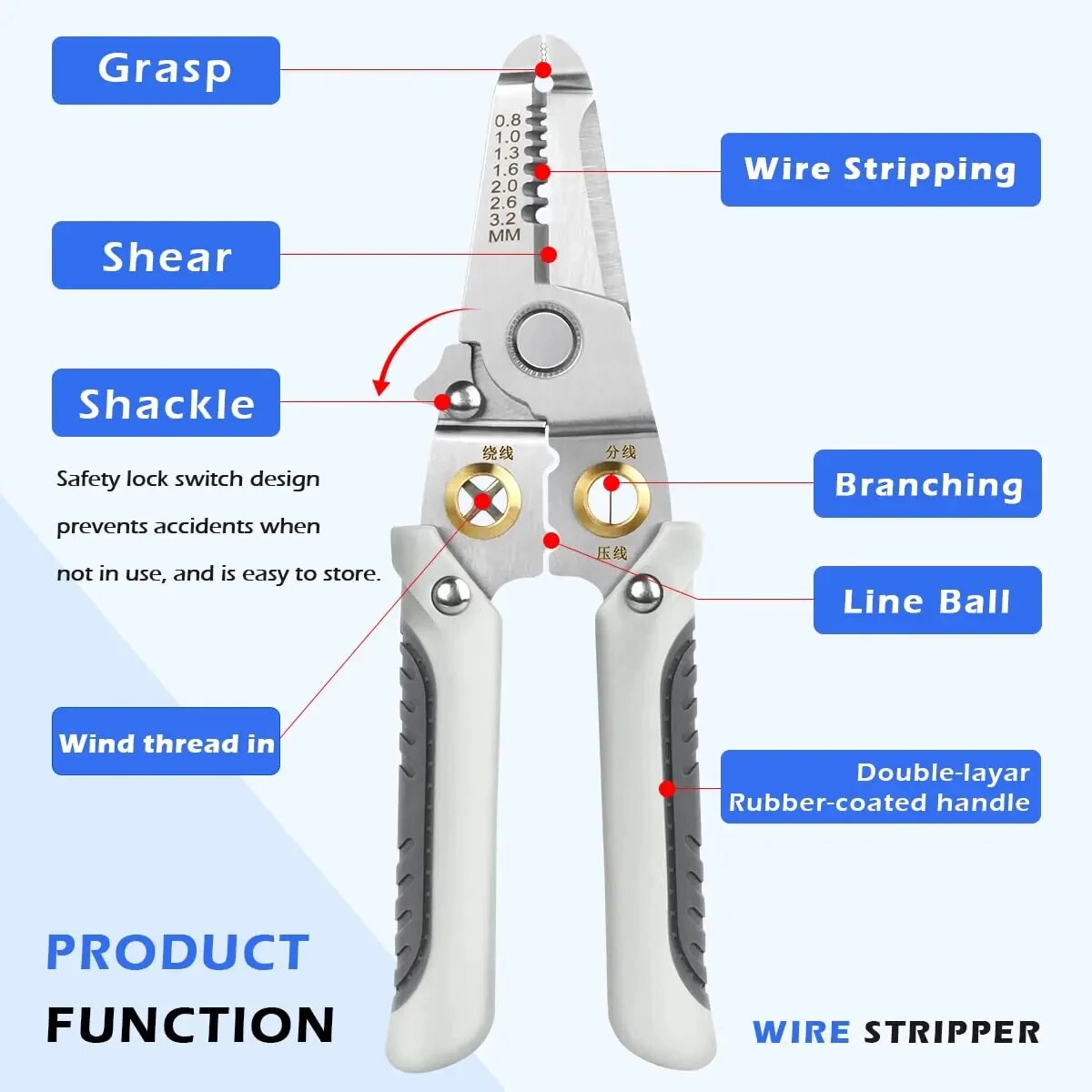 6 In 1 Wire Stripper Special W - Automatic Wire Stripper Cutter ulasan dan harga