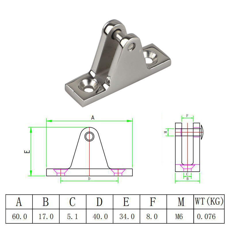 2 Pieces 316 Stainless Steel D - Hardware ulasan dan harga