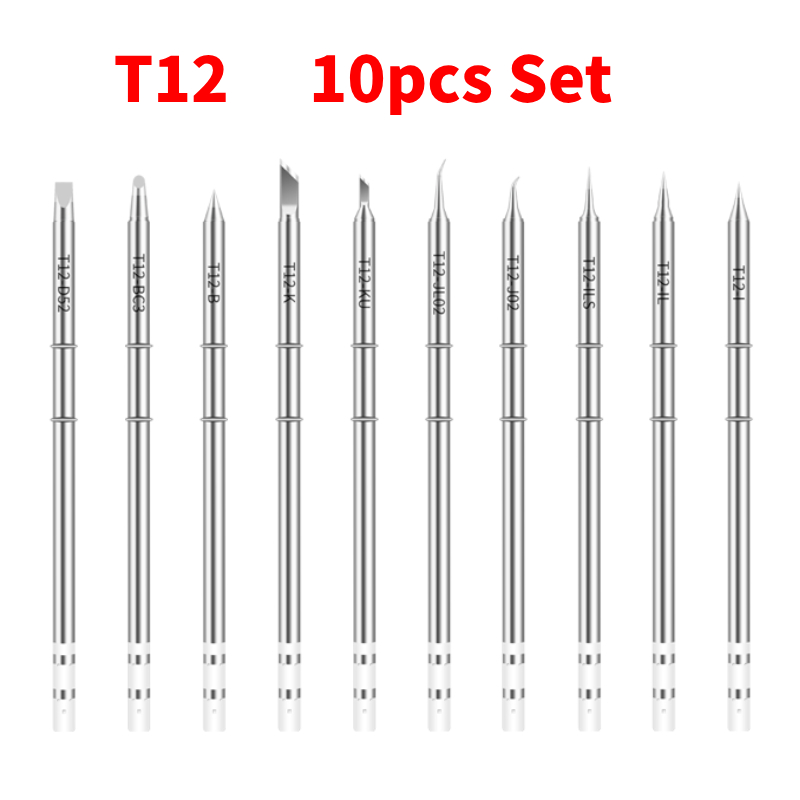 10pcs T12 Set Soldering Iron T - Digital Soldering Station T12 ulasan dan harga