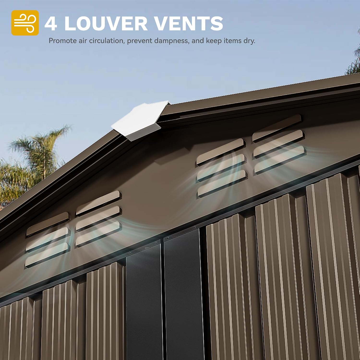 6x4ft Metal Outdoor Storage Sh - Garden Tools ulasan dan harga