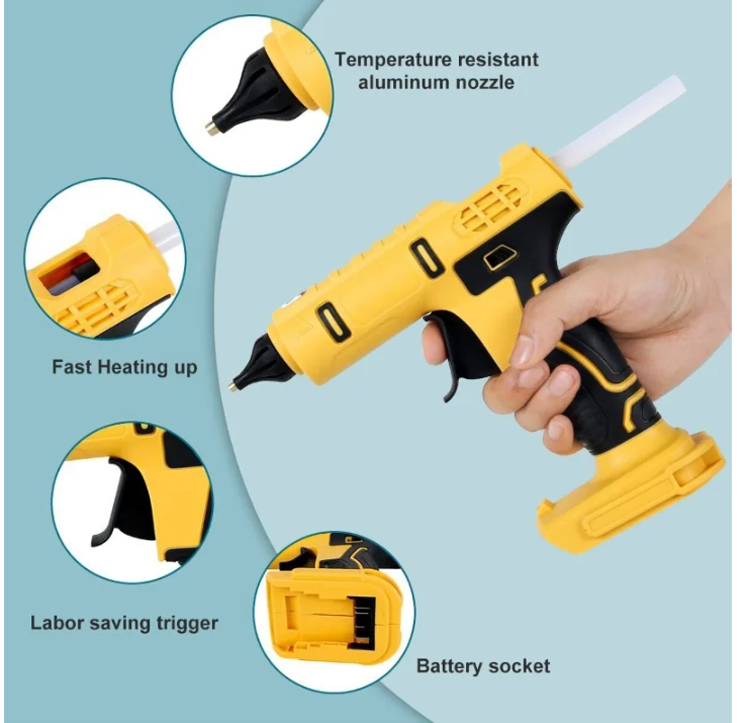 Cordless Electric Handheld Hot - Hot Melt Glue Gun Cordless ulasan dan harga