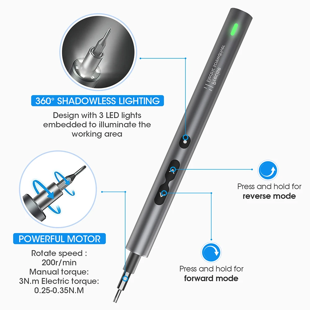 62/6 in 1 Precision Electric S - Electric Screwdriver Rechargeable Usb ulasan dan harga