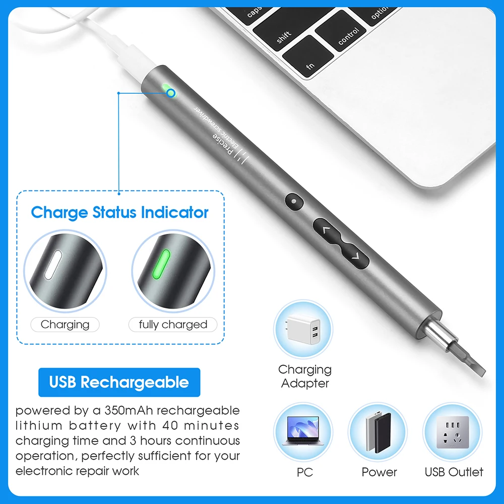 62/6 in 1 Precision Electric S - Electric Screwdriver Rechargeable Usb ulasan dan harga