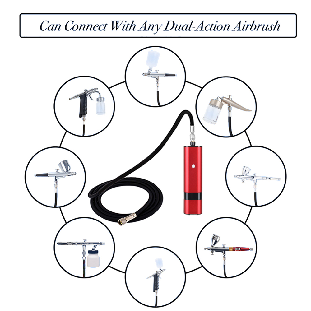 Portable Automatic Air Brush C - Airbrush Kit With Mini Compressor ulasan dan harga