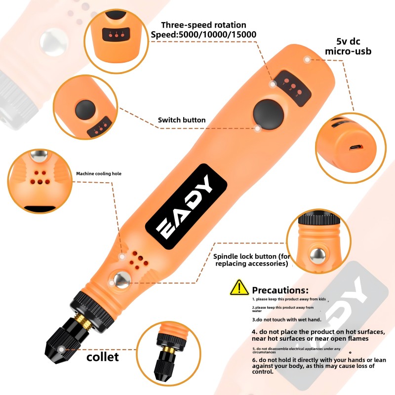 USB Cordless Rotary Tool Kit – - Cordless Rotary Tool Kit Accessories ulasan dan harga