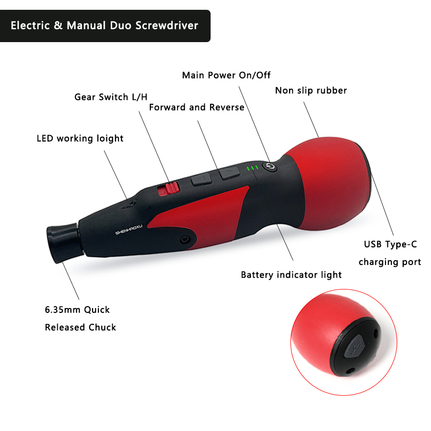 Mini Electric Screwdriver Adju - Electric Screwdriver Rechargeable Usb ulasan dan harga