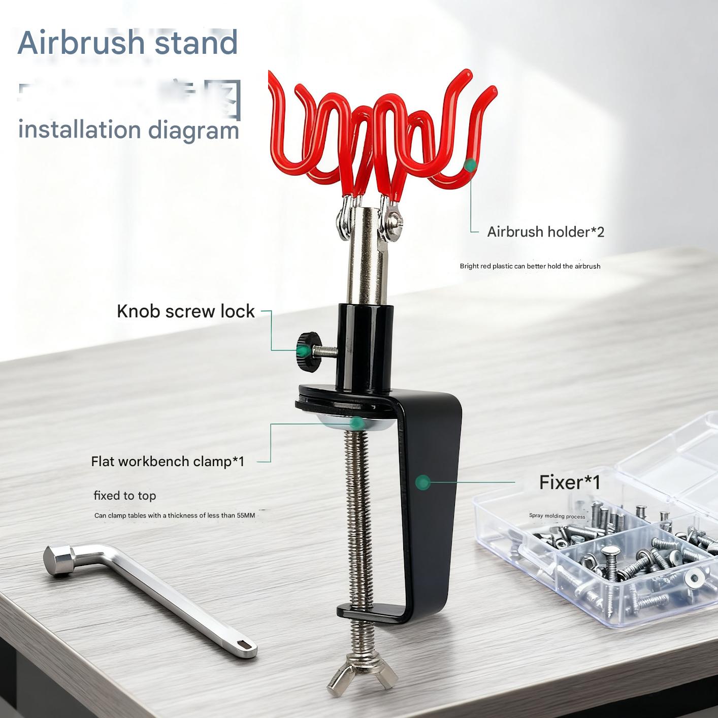 Airbrush Holder Gravity Stand  - Airbrush Kit With Mini Compressor ulasan dan harga