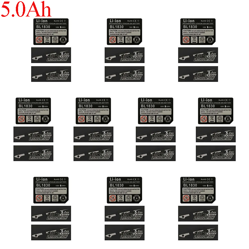 10 Sets BL1830 Tag Li-Ion Batt - Brushless Cordless Electric Drill 18V ulasan dan harga