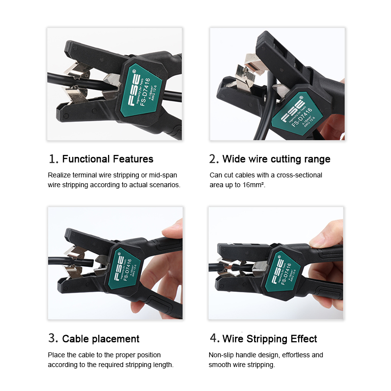FSE-D7026 Cable Stripper - Pro - Automatic Wire Stripper Cutter ulasan dan harga