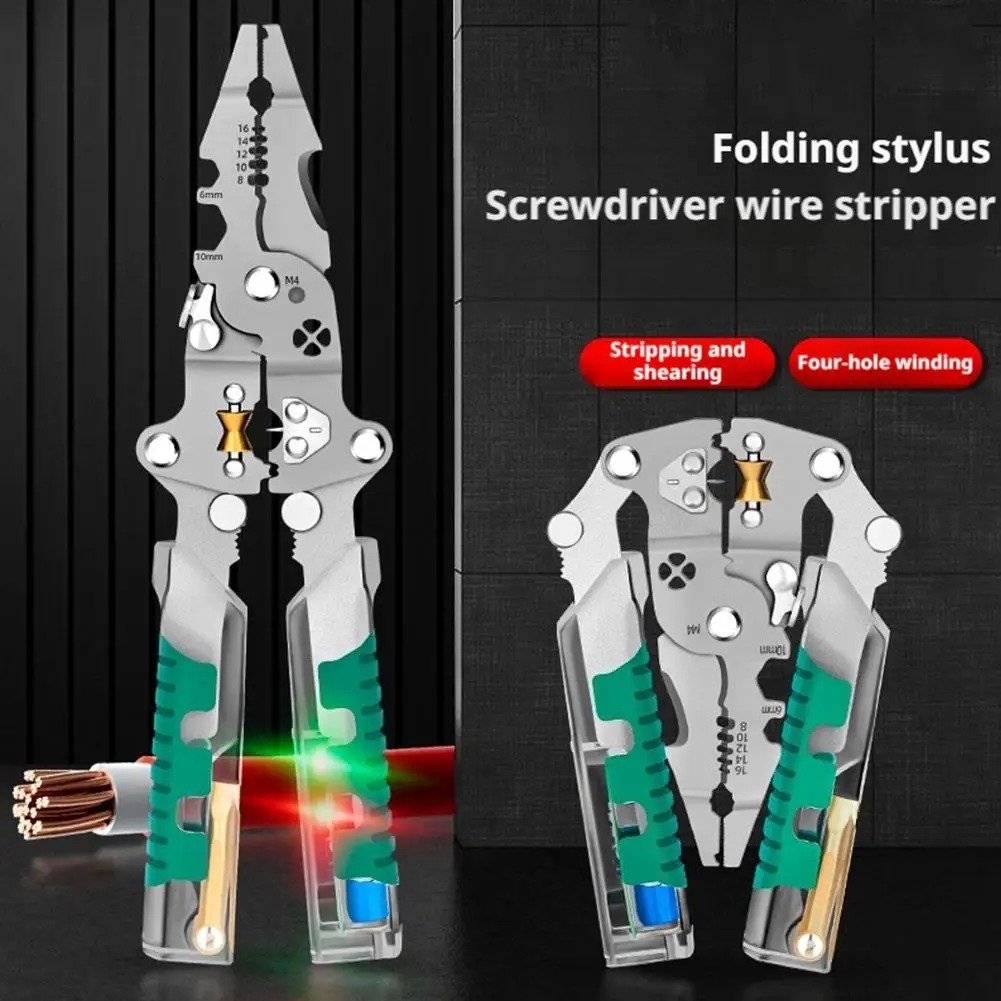 Foldalbe Wire Stripping Pliers - Automatic Wire Stripper Cutter ulasan dan harga