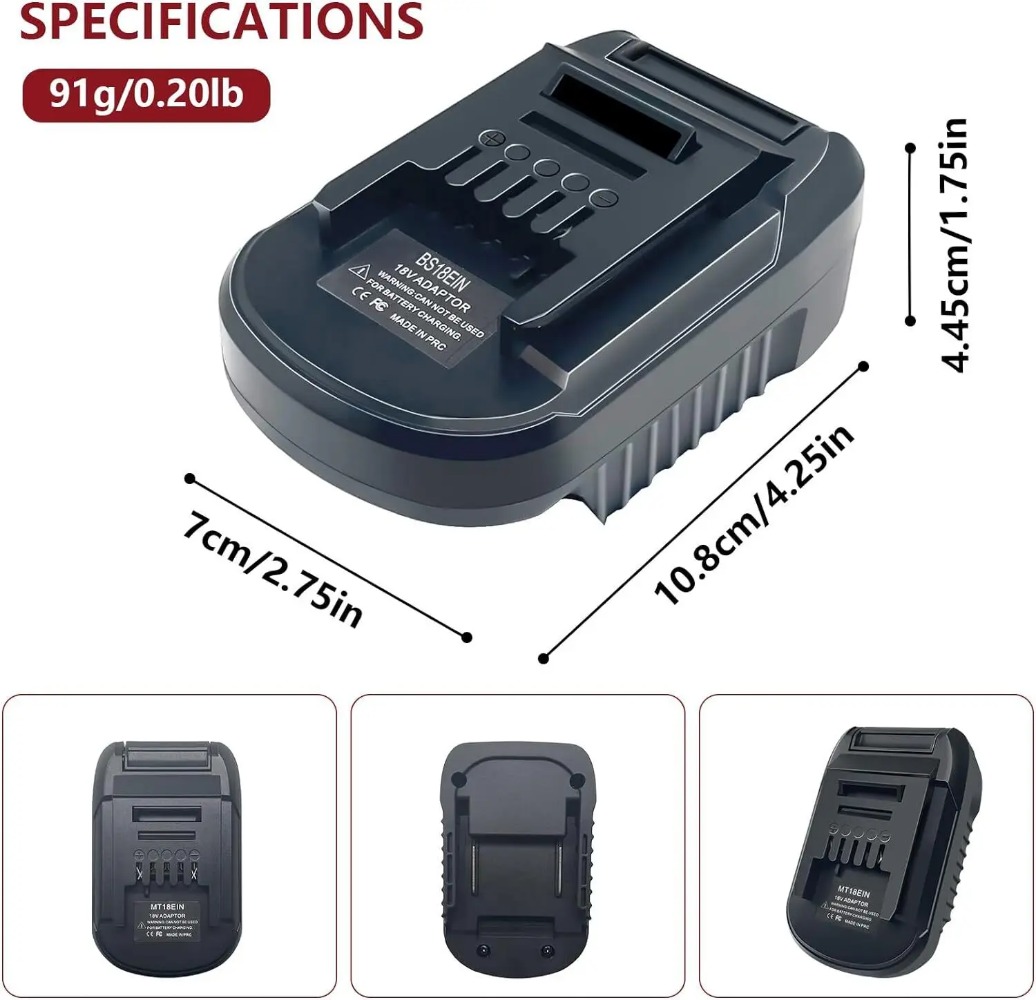 BS18EIN Battery Adapter for Bo - Brushless Cordless Electric Drill 18V ulasan dan harga