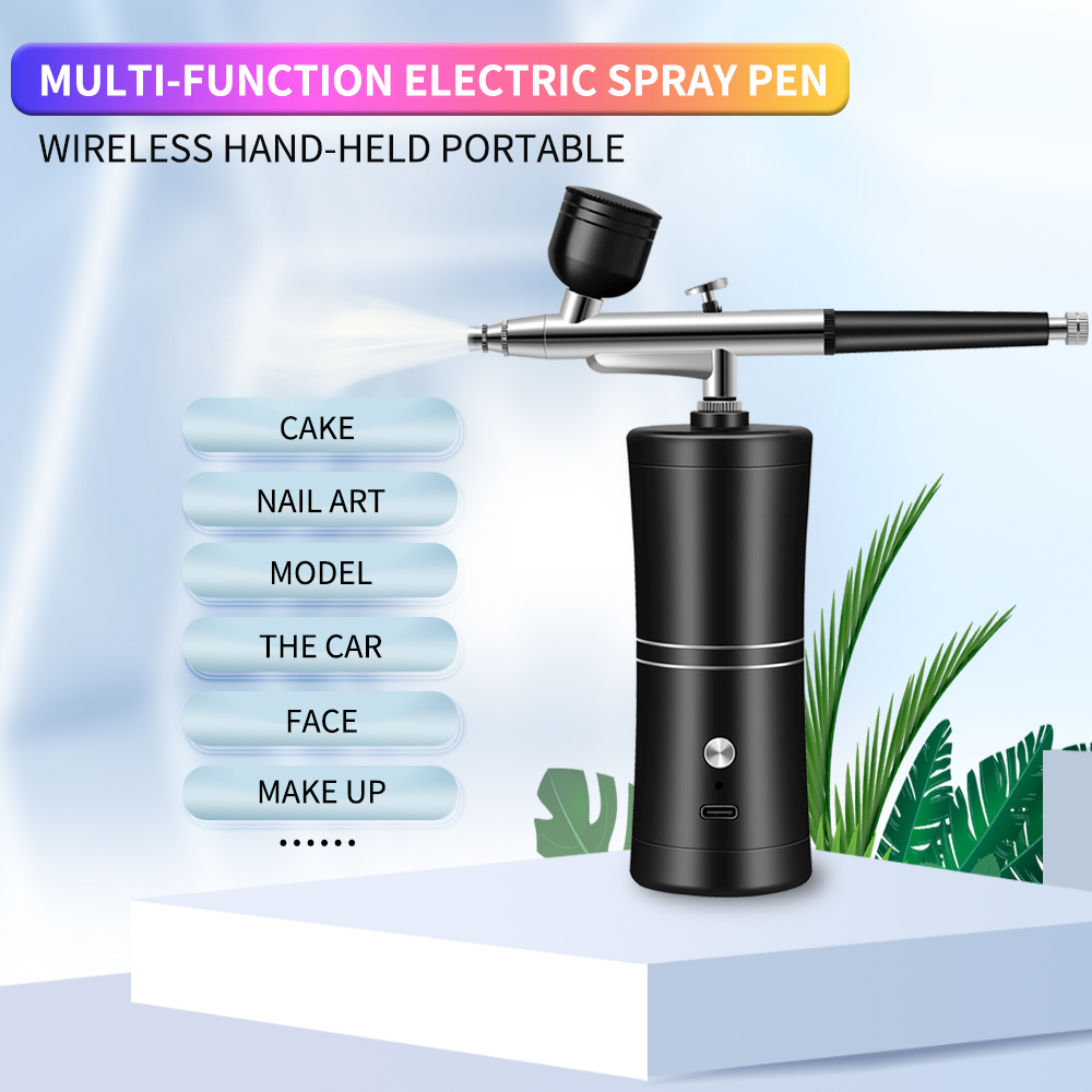 Portable Rechargeable Wireless - Airbrush Kit With Mini Compressor ulasan dan harga