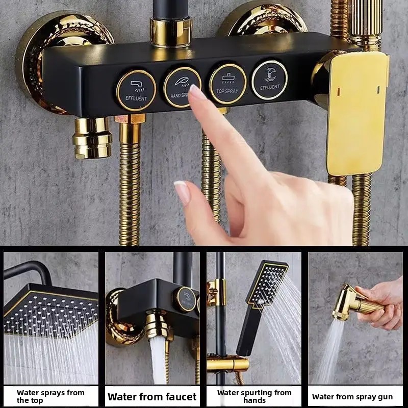 Black Gold Stainless Steel Sho - Plumbing ulasan dan harga