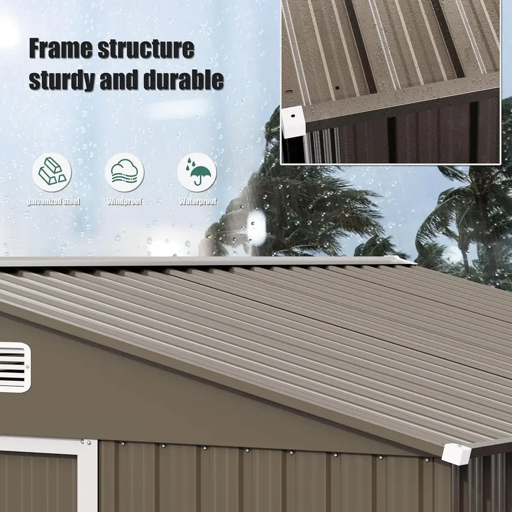 10T x 8T Outdoor Metal Storage - Garden Tools ulasan dan harga