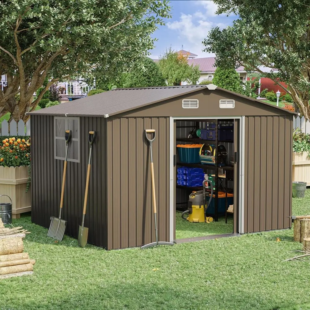 10T x 8T Outdoor Metal Storage - Garden Tools ulasan dan harga