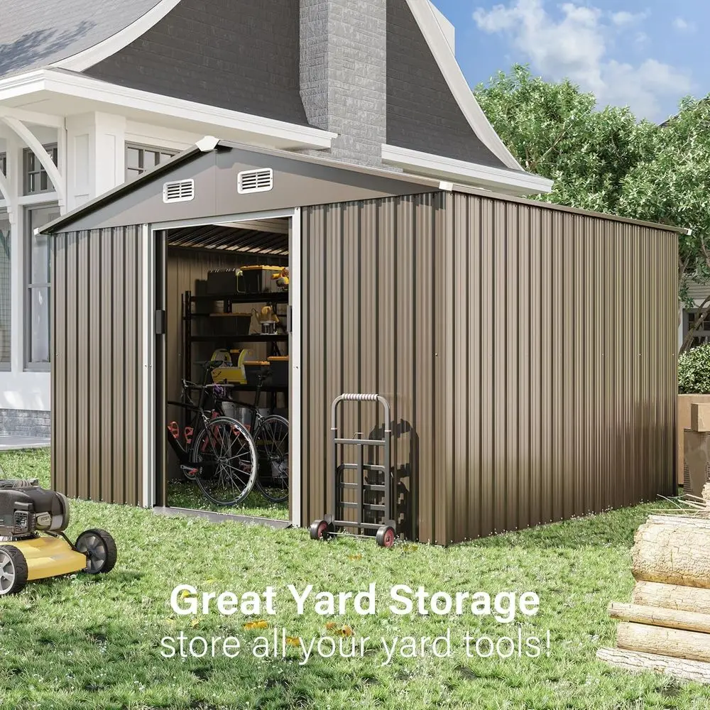 10T x 8T Outdoor Metal Storage - Garden Tools ulasan dan harga