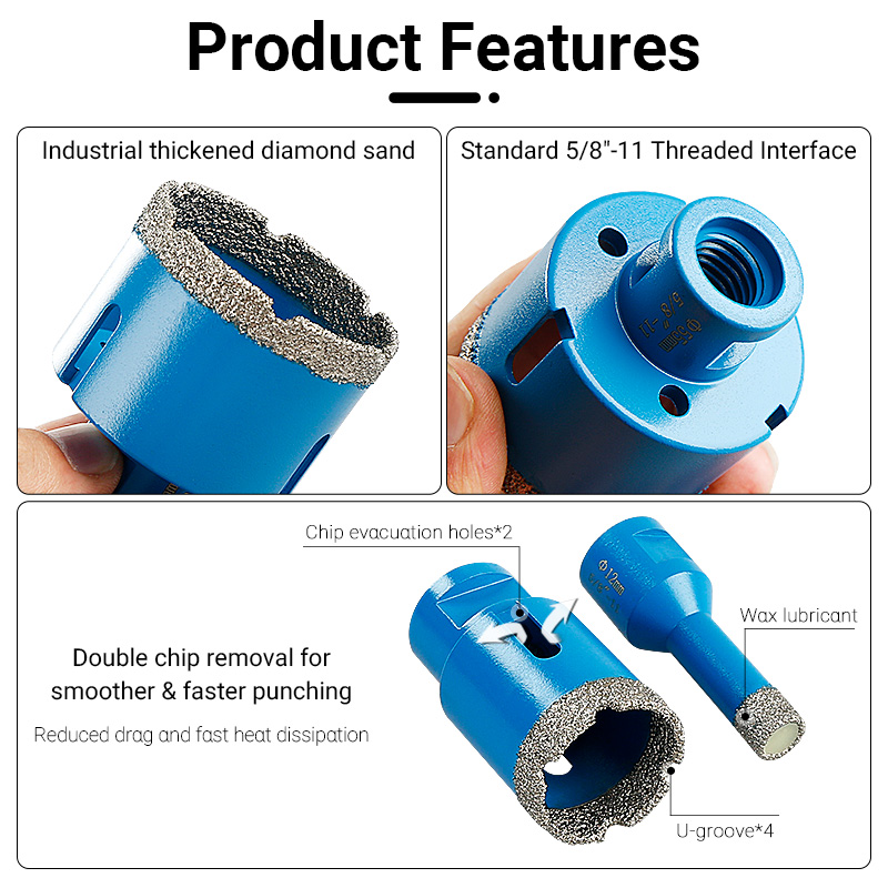 LOZLIN 10Pcs Brazed Diamond Dr - Reciprocating Saw Attachment Drill ulasan dan harga