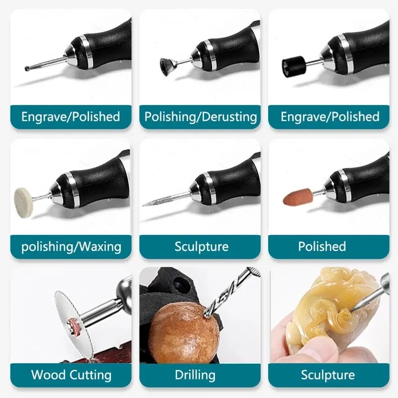 Electric Engraving Pen USB Cor - Cordless Rotary Tool Kit Accessories ulasan dan harga