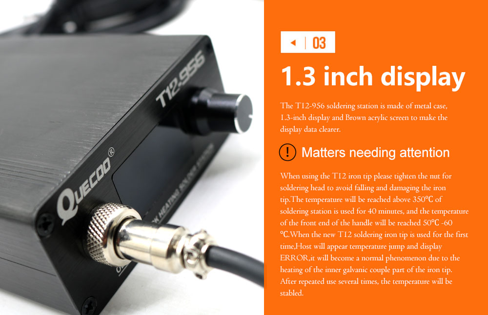 QUECOO T12-956 Soldering Digit - Digital Soldering Station T12 ulasan dan harga