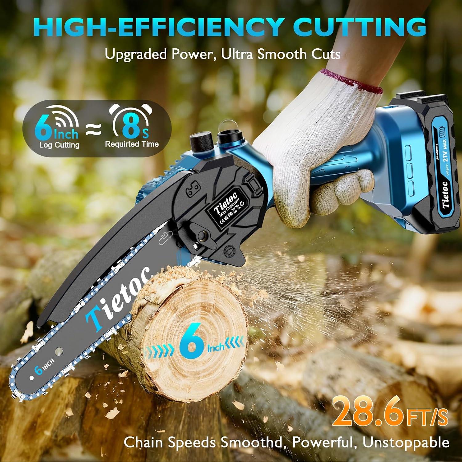 Mini Chainsaw, 6 Inch Chain Sa - Mini Electric Chainsaw 6 Inch ulasan dan harga
