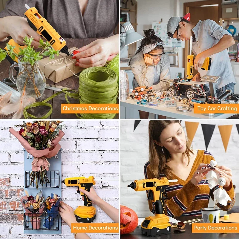 Cordless Electric Handheld Hot - Hot Melt Glue Gun Cordless ulasan dan harga