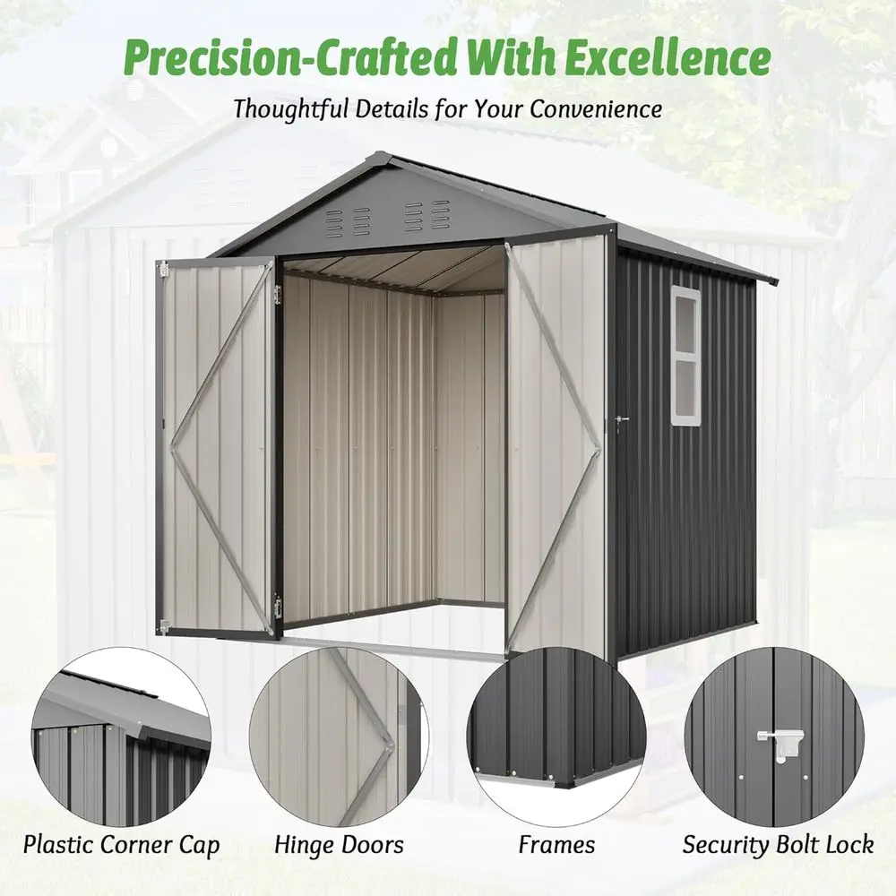 6x6 Galvanized Steel Outdoor S - Garden Tools ulasan dan harga