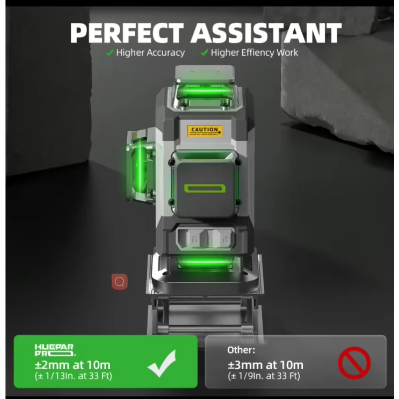 Huepar 2024 New Design 4D 16li - Laser Level 16 Lines 4D Green ulasan dan harga
